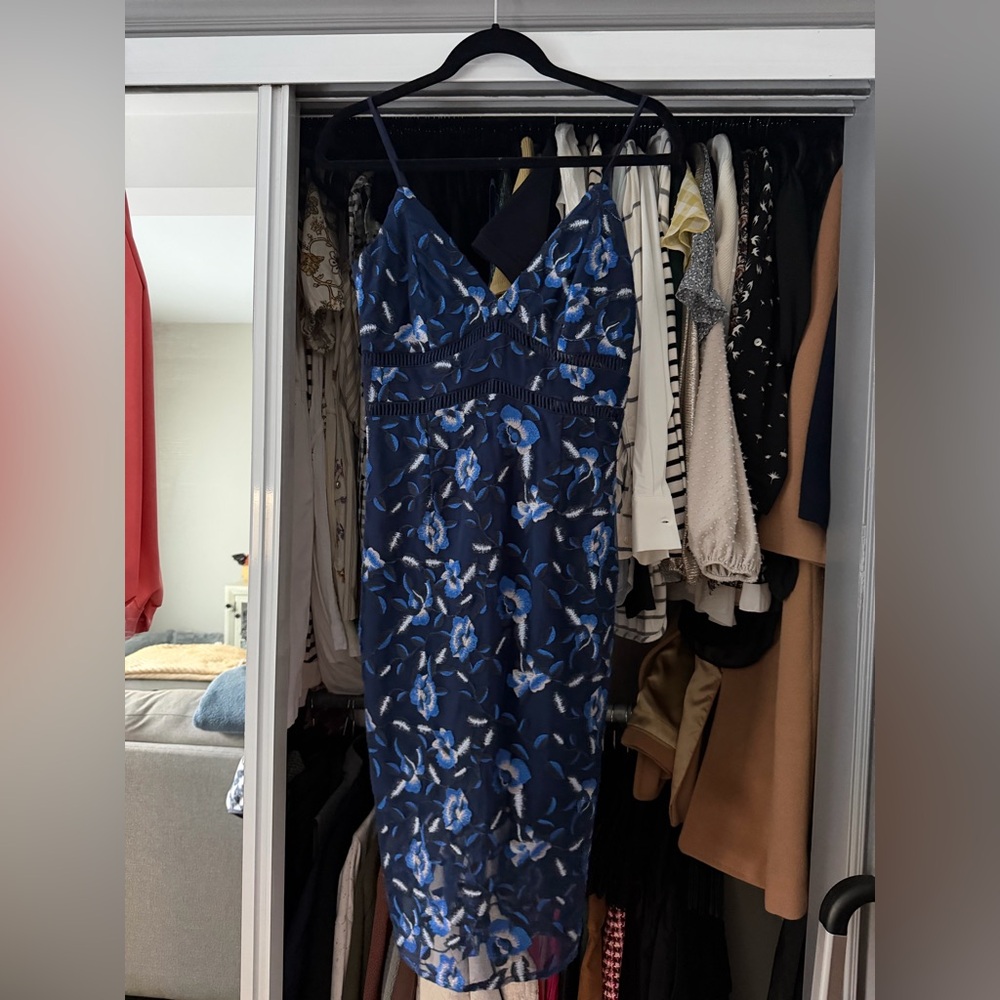 Bardot Deep Blue floral dress